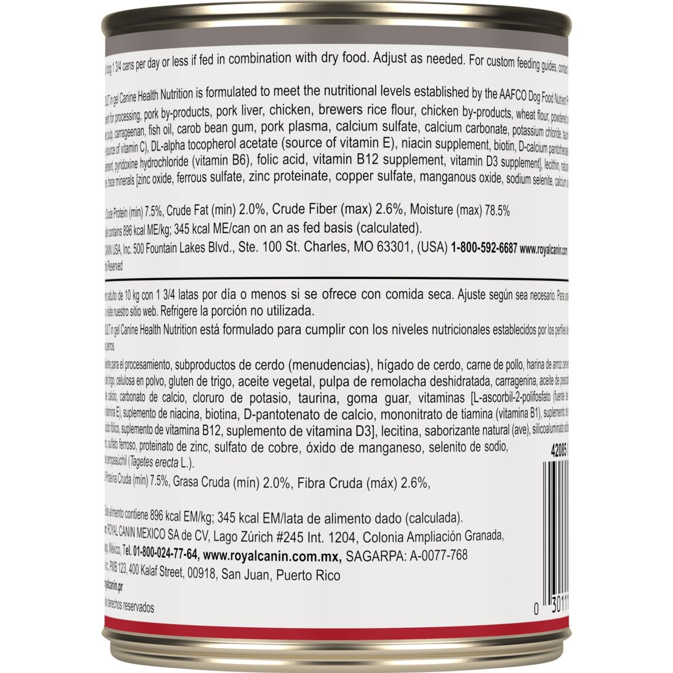 Royal Canin Adult In Gel Canned Wet Dog Food 12 x 385g | DQEMU3496