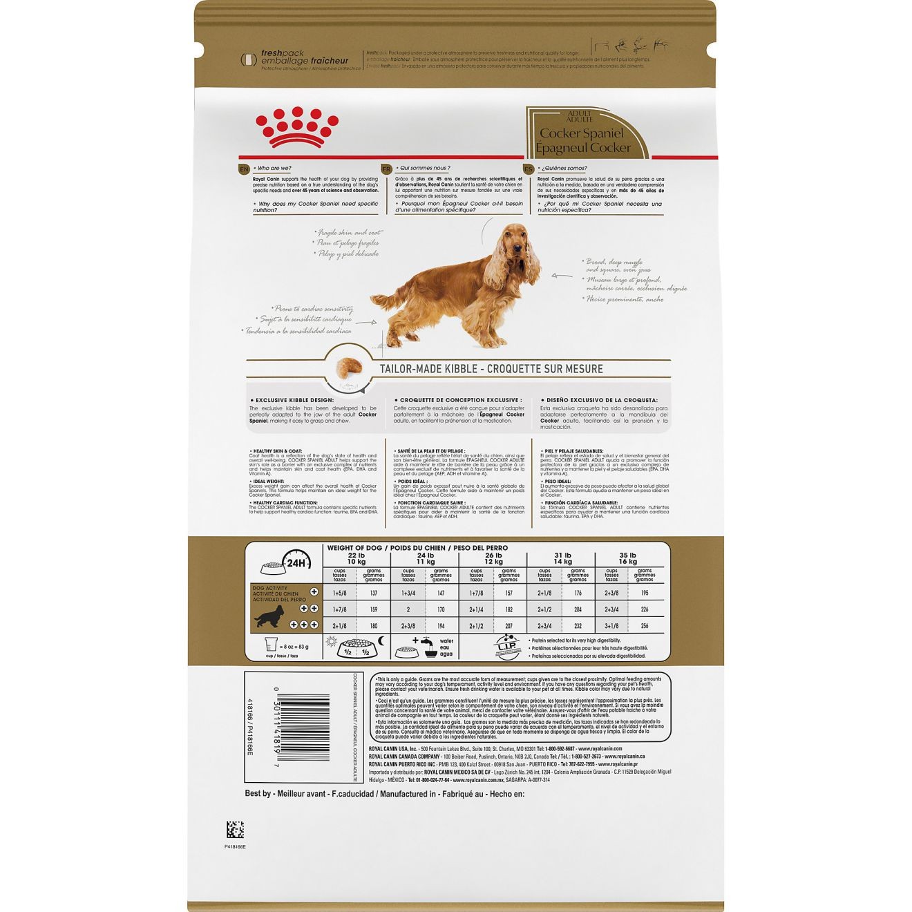 Royal Canin Cocker Spaniel Adult Dry Dog Food 3kg | KYRZN6739