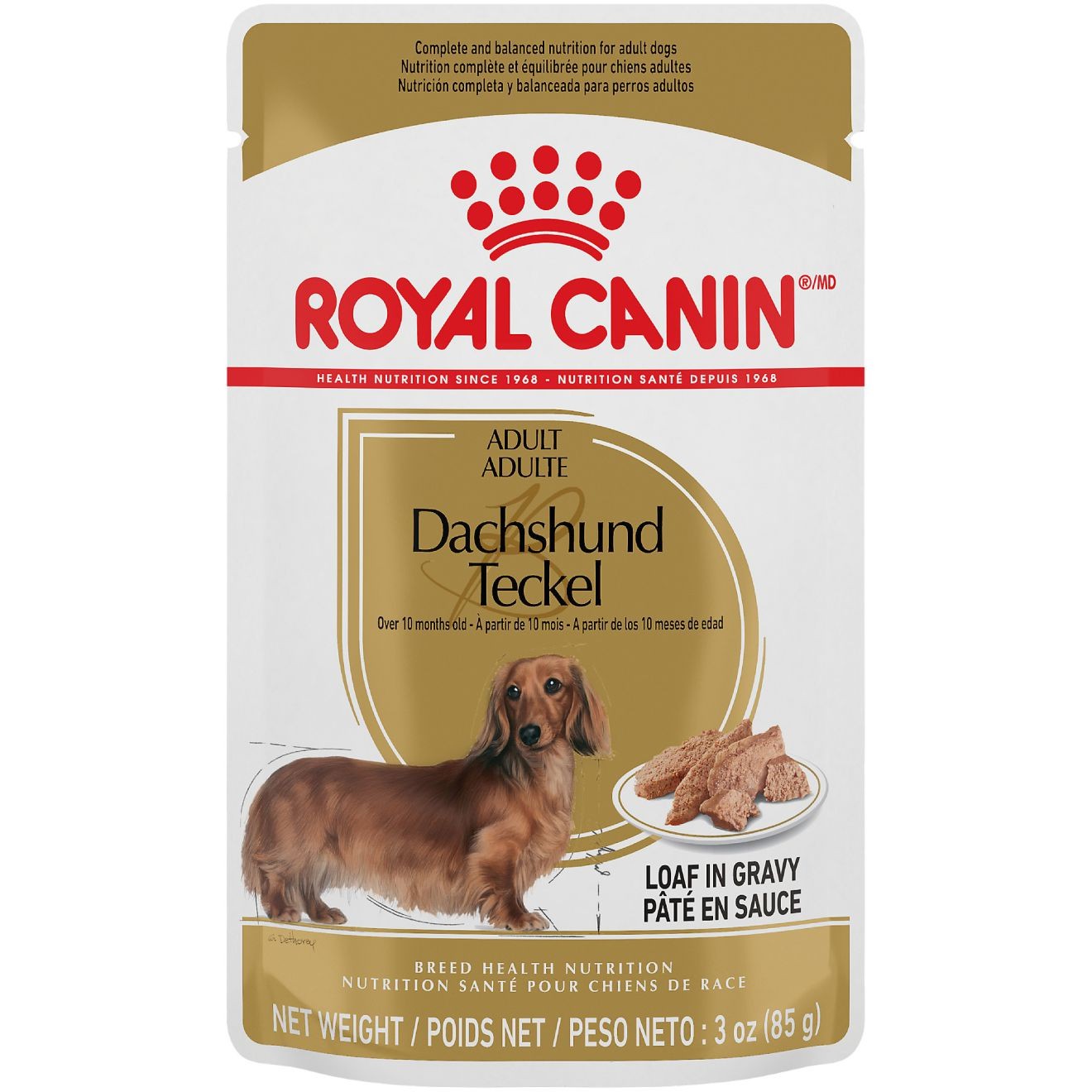 Royal Canin Dachshund Loaf In Gravy Pouch Wet Dog Food 4.5kg | PMAUN6940