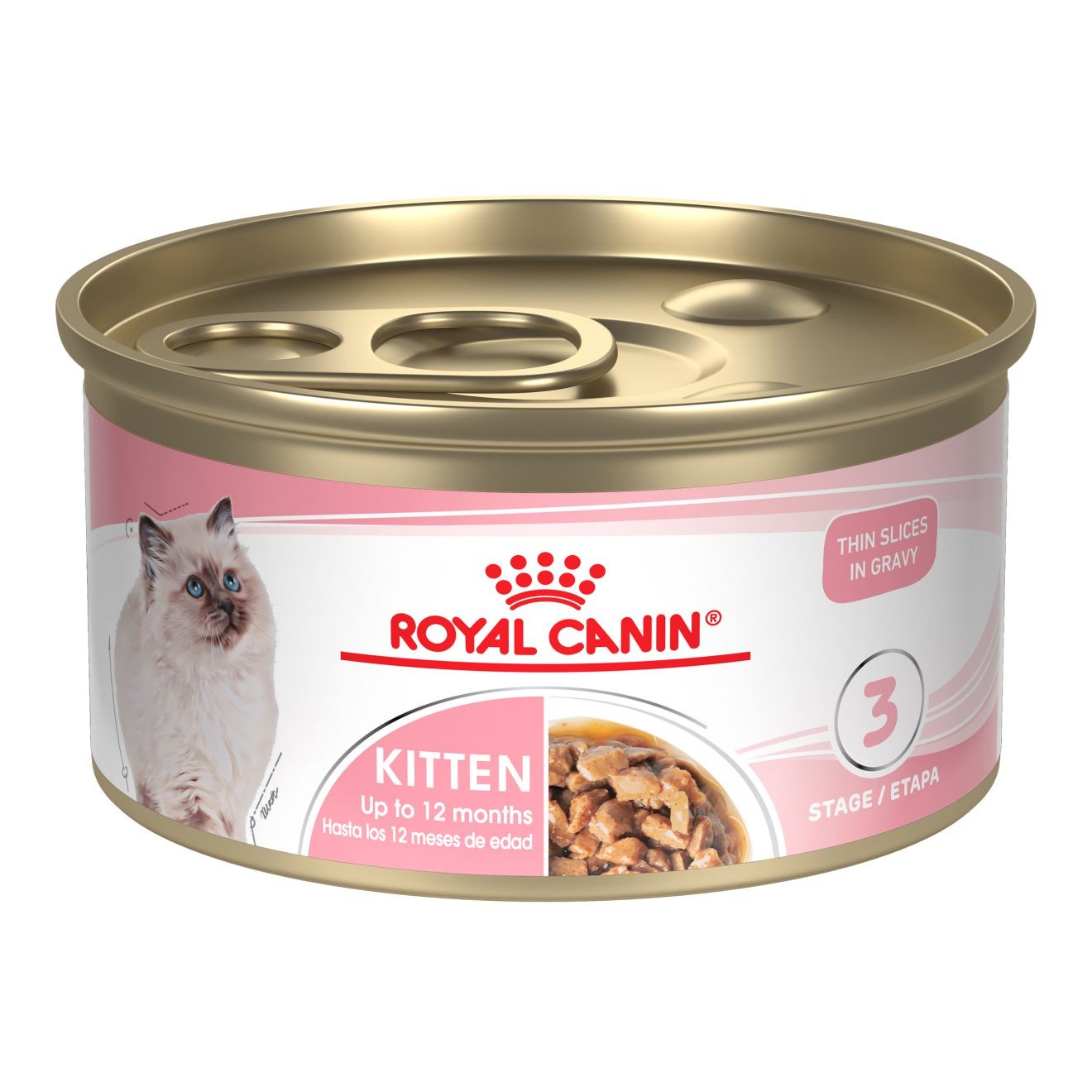 Royal Canin Kitten Thin Slices in Gravy Canned Wet Cat Food 24 x 85g | UBVJW2170