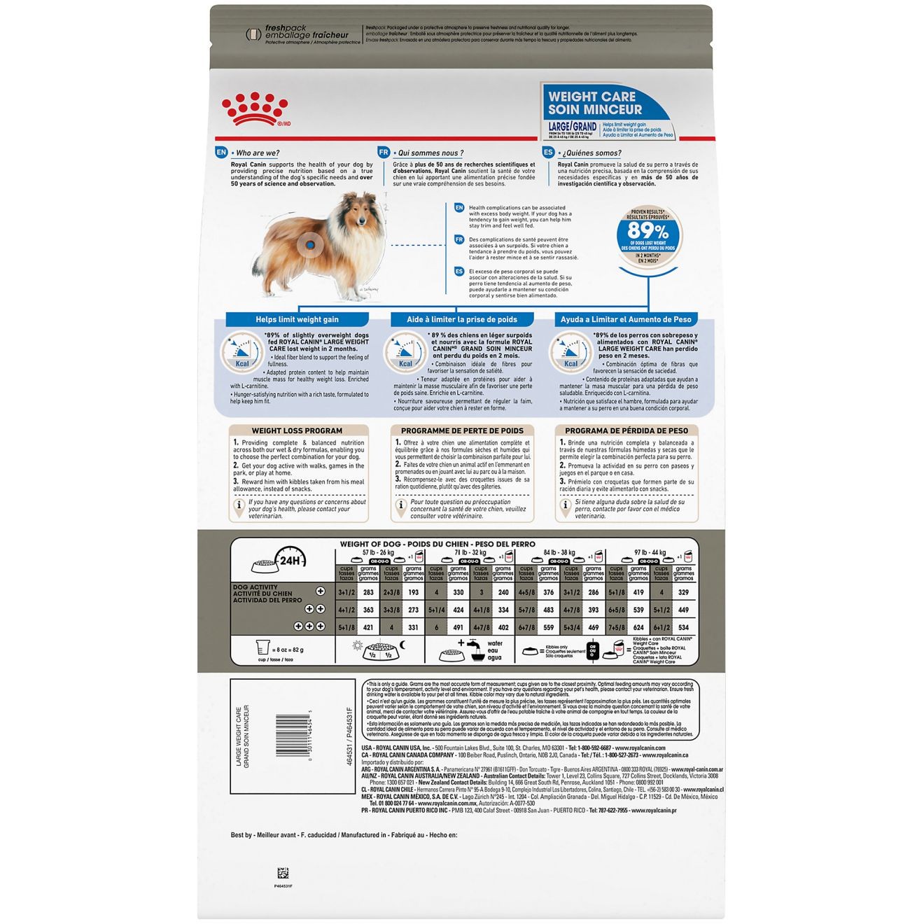 Royal Canin Large Weight Care Dry Dog Food 14kg | PDABE1269