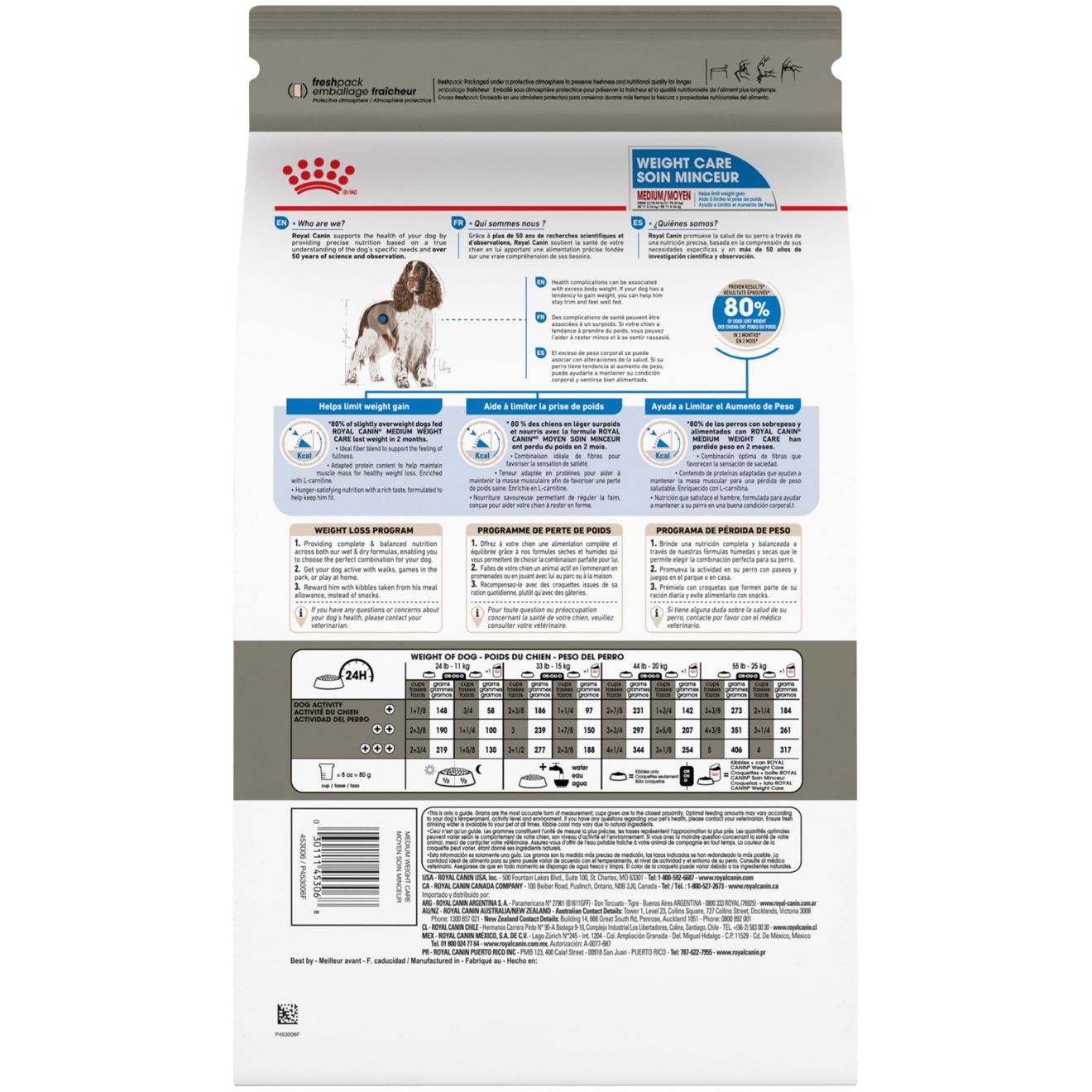 Royal Canin Medium Weight Care Dry Dog Food 8kg | SNVQD7952