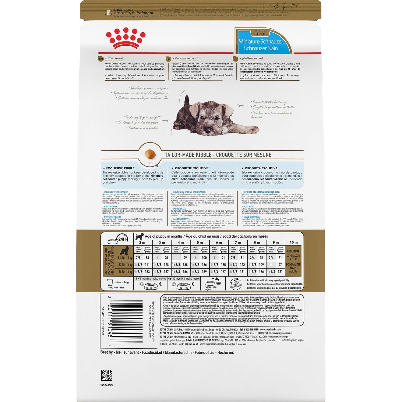 Royal Canin Miniature Schnauzer Puppy Dry Dog Food 1kg | WBTSD9071