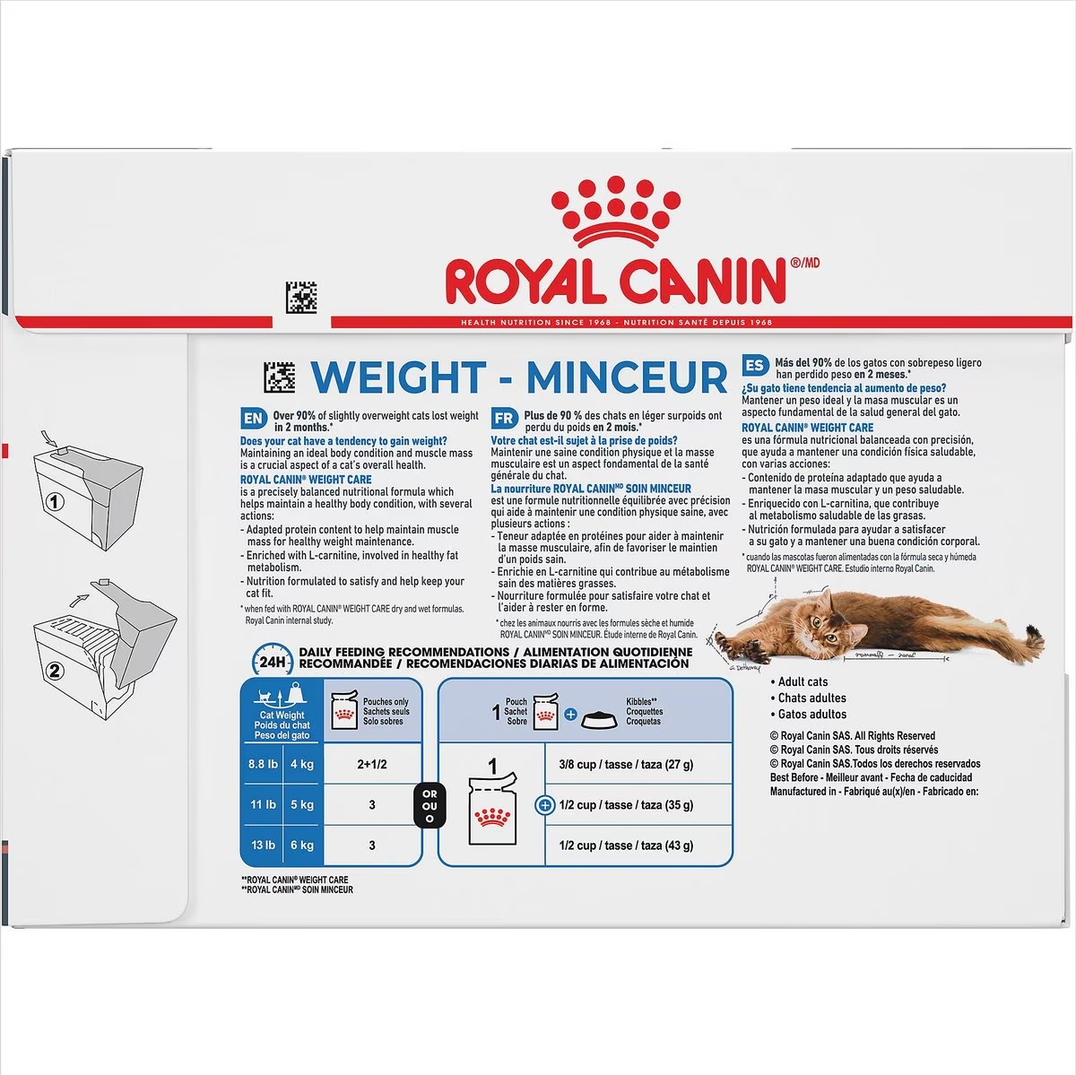 Royal Canin Weight Care Chunks In Gravy Pouch Wet Cat Food 12 x 85g | DEHMW0237